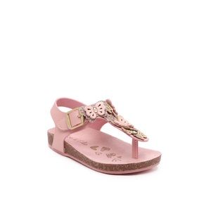 OLIVE & EDIE GIRLS BUTTERFLIES BLUSH PU SANDAL